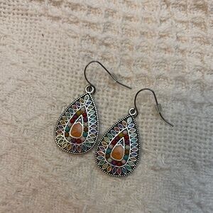 Multicolor Boho Teardrop Earrings